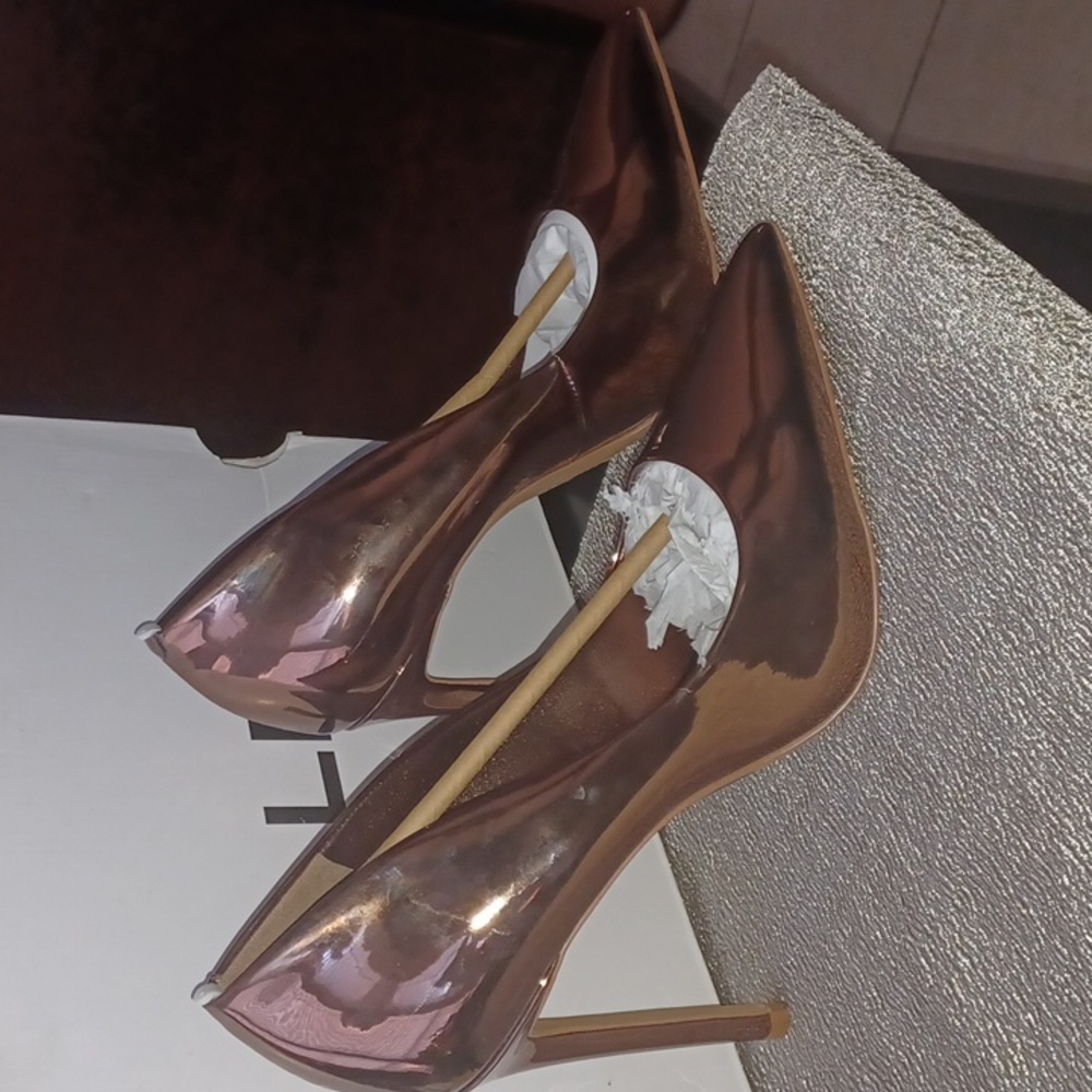 ALDO Rose Gold Mirror Heels